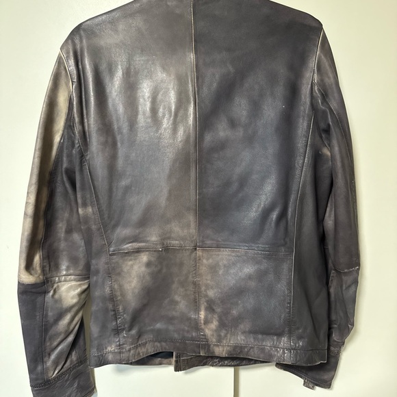 Diesel Men's Distressed leather Coat - Picture 11 of 16
